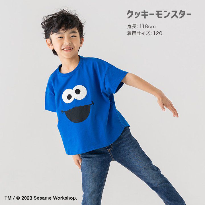 日本 Chil2 - 芝麻街聯名 印花短袖上衣-ELMO-紅