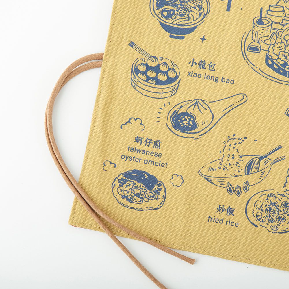 印花樂 inBlooom - 餐墊(含餐具)-美味台灣-小吃/橄欖金黃 (30 x 43 cm)