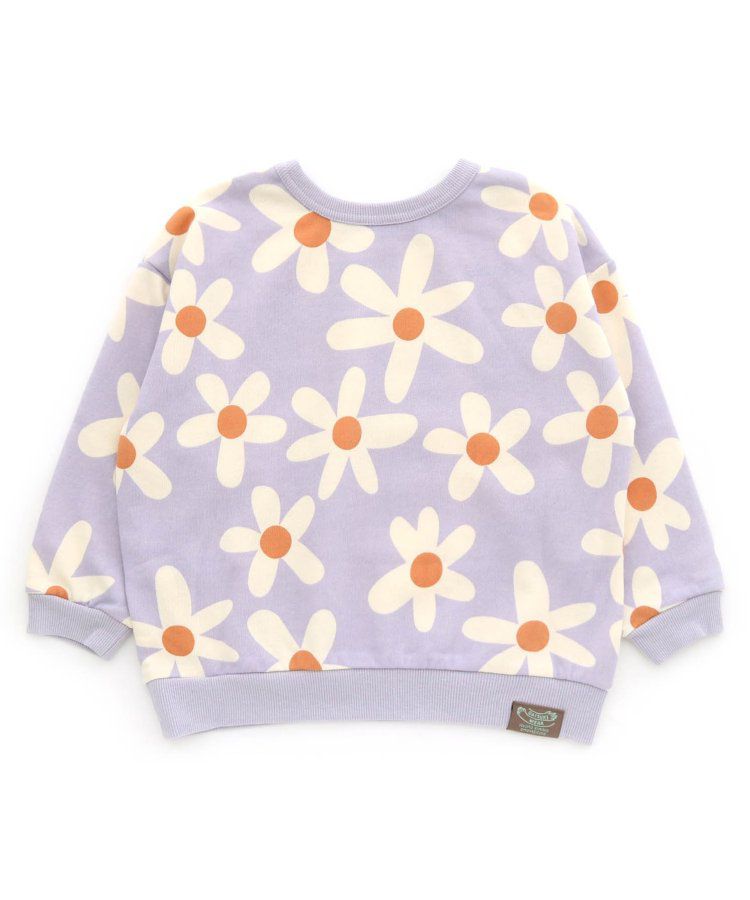 日本 BREEZE - 正反OK！裏毛印花長袖上衣-棋盤格-彩色