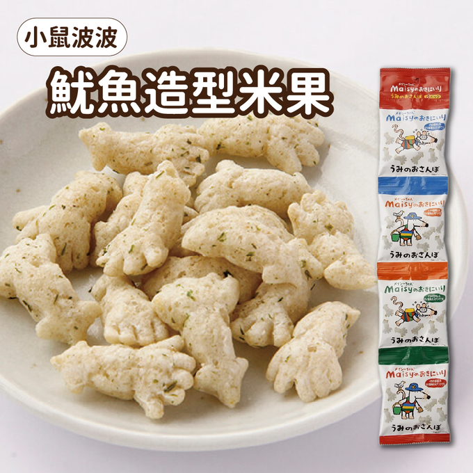 幼康 - 創建社-小鼠波波魷魚造型米果-9g*4包