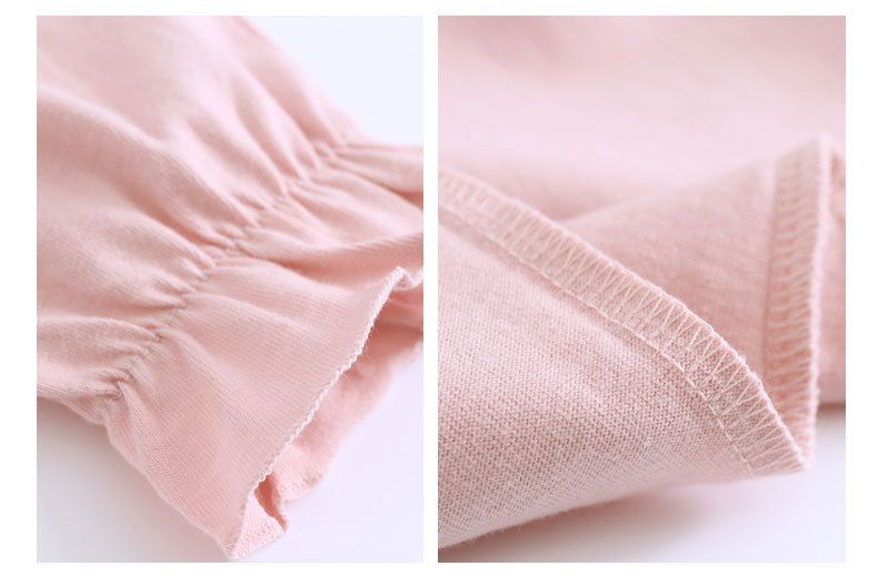 MAMDADKIDS - 純棉長袖睡裙-公主蕾絲領-紫粉色