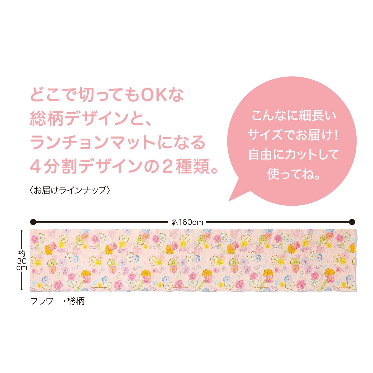 日本千趣會 - 日本製 角落生物抗菌多用途可裁剪防潮墊-蜥蜴晚安 (30×160cm)