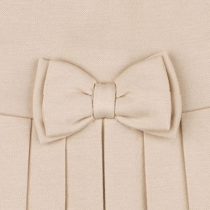 akachan honpo - 百褶洋裝 素面-淺卡其