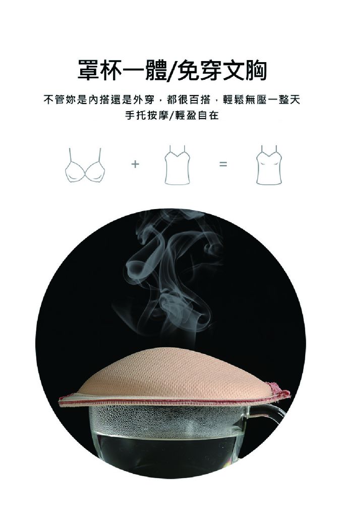 香茉 CHANMODE - 機能螺紋直紋高彈修身低U美背上托包覆網眼罩杯舒適透氣-白色