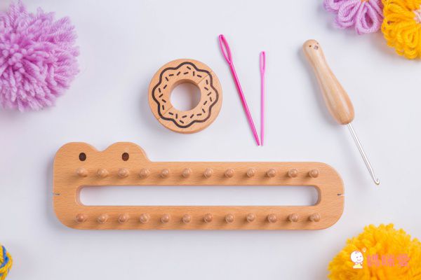 【可愛動物編織器 】✖ 【艾瑞卡爾毛毛蟲手作組】❤最受幼兒園老師歡迎教具!