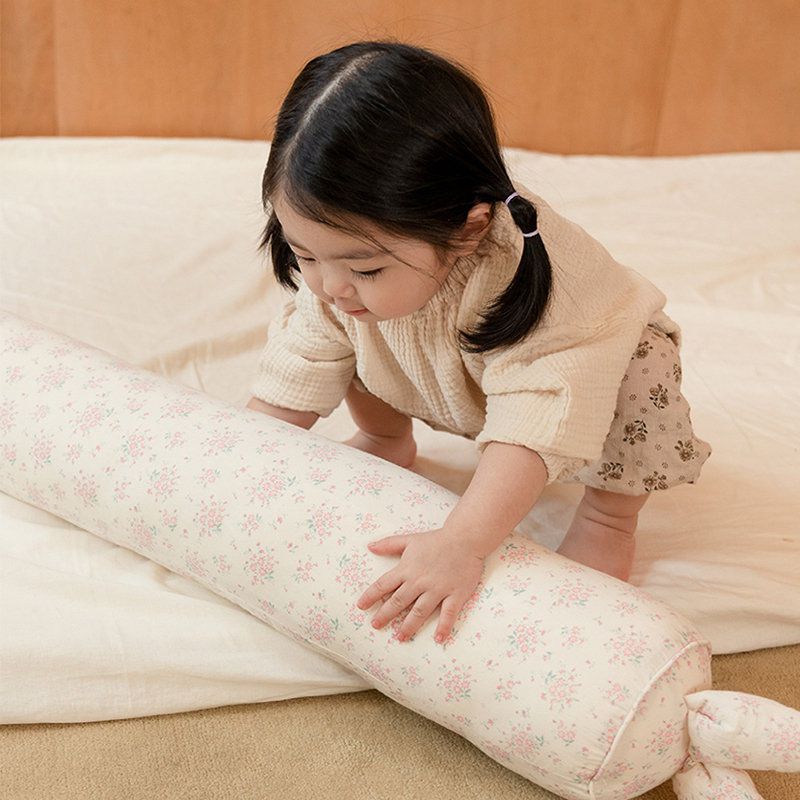 正韓Hello HiZoo - 純手工製純棉柔感兒童長條抱枕/靠枕/睡眠輔助枕/側睡抱枕-Hi Bunny 兔耳