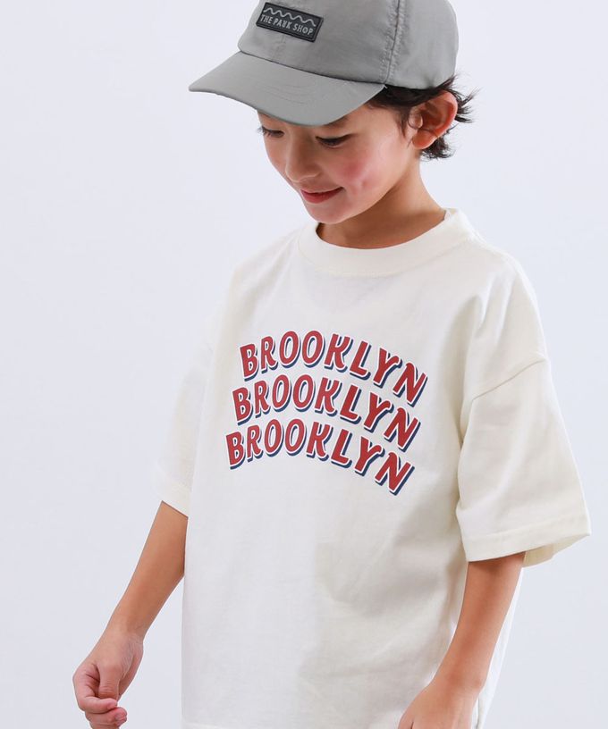 日本 devirock - 100%棉 定番印花寬版短袖上衣-阿肯色州-胡蘿蔔橘