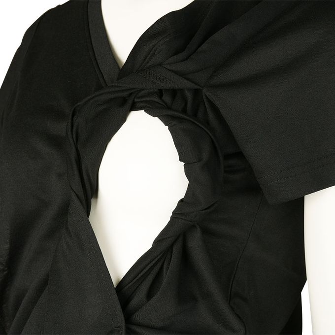 akachan honpo - 短袖抗菌防臭T恤-黑色 (M)