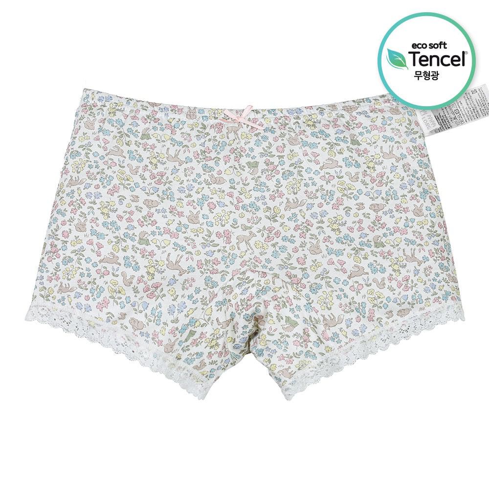 天絲纖維透氣四角褲(女寶)-繽紛森林動物