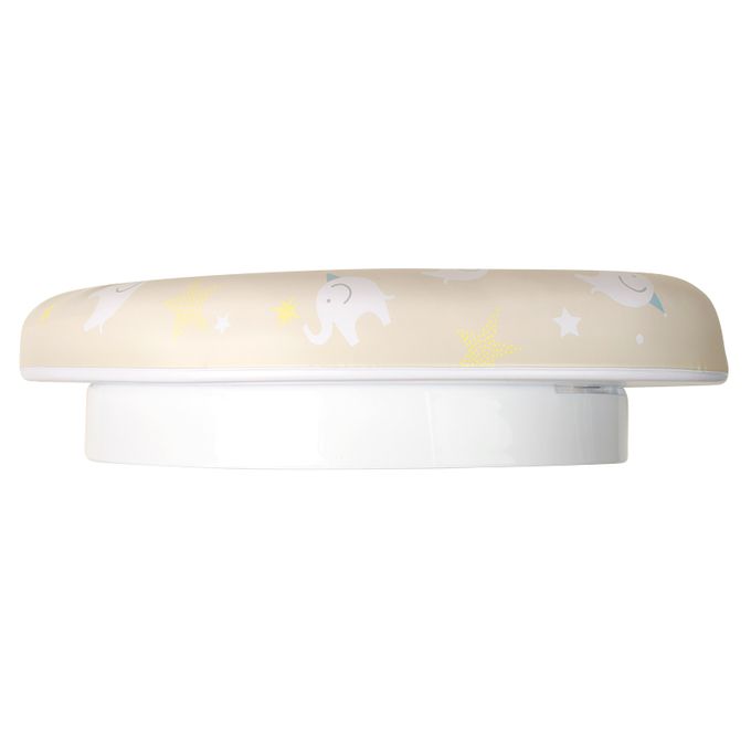 akachan honpo - 軟式馬桶輔助便座-大象-淺卡其色