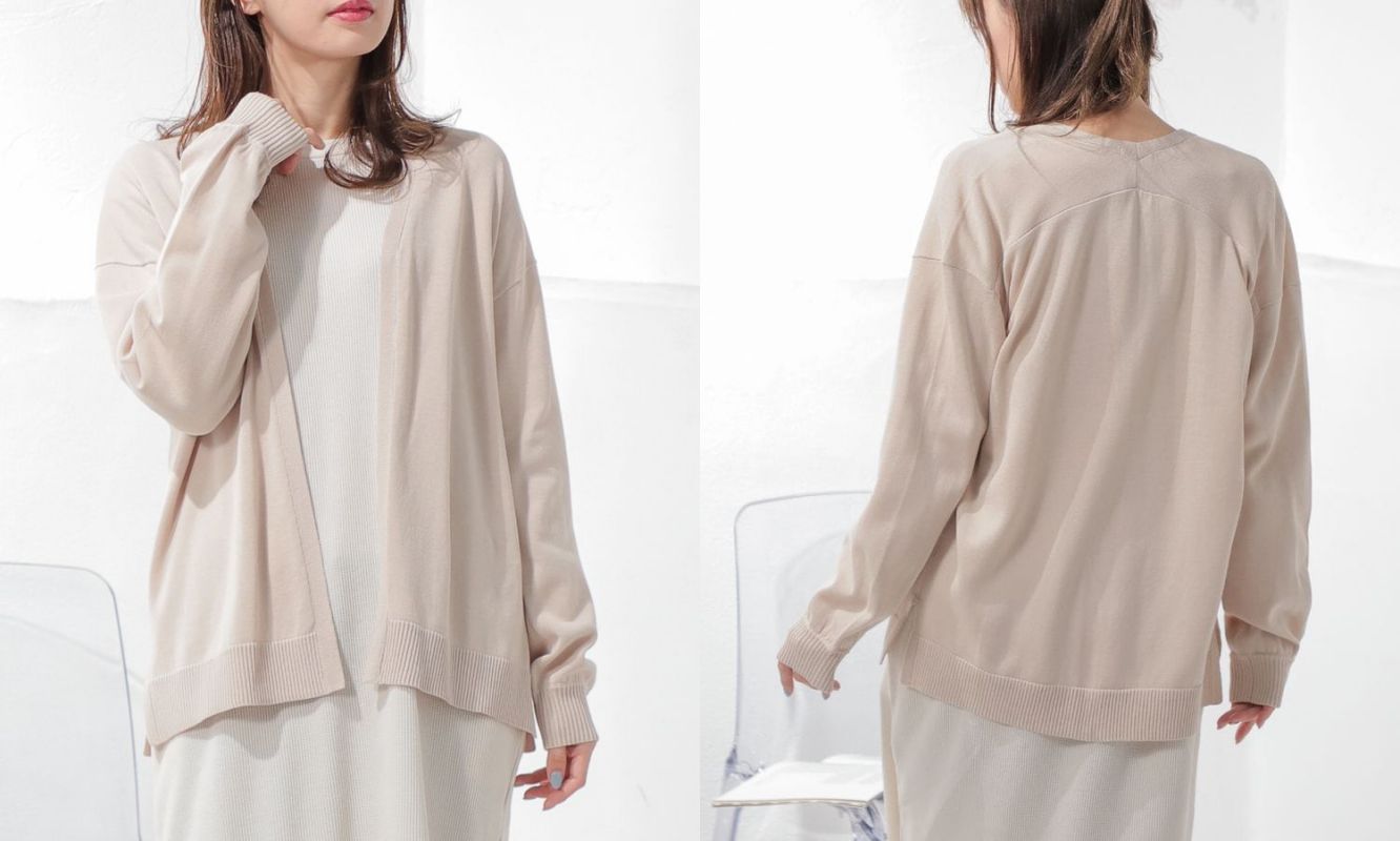 日本 Honeys - 蕾絲雕花魚尾長裙-米