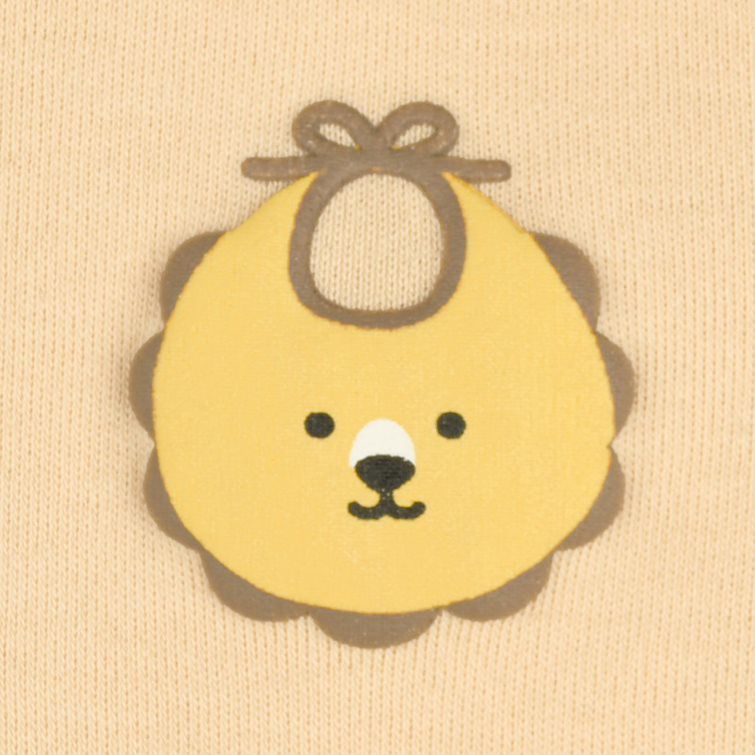 akachan honpo - 長袖兔裝-動物造型屁屁-淺卡其色