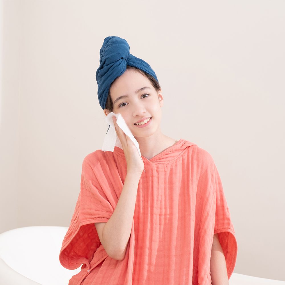 棉之境 6層連帽斗篷-S/M/L/XL-珊瑚紅