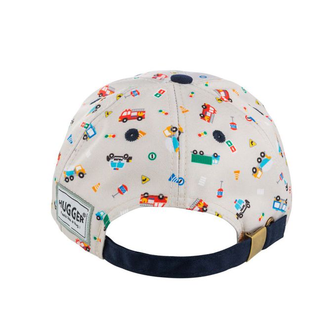 HUGGER - 透氣兒童棒球帽 帥氣小汽車(防曬透氣遮陽輕量小孩鴨舌)-帥氣小汽車-70g