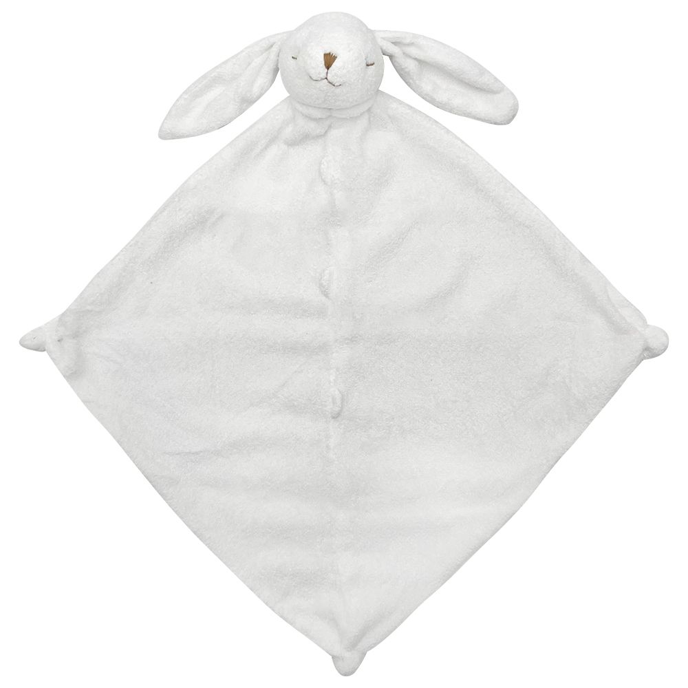 美國 Angel Dear - 動物嬰兒安撫巾-白色小兔