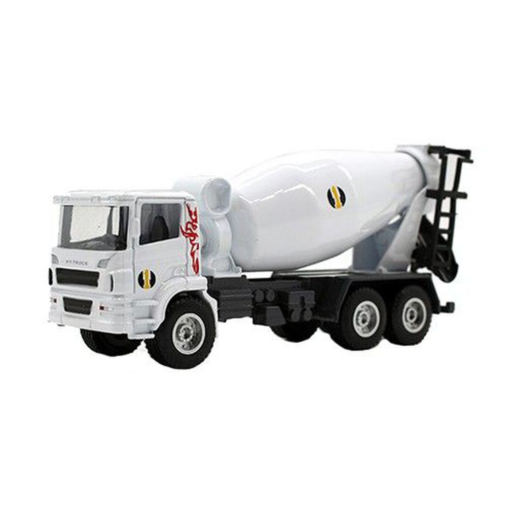 樂彩森林 - 工程車-攪拌車(白)-關節可動