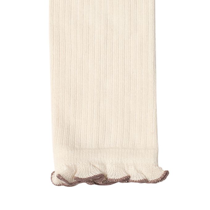 akachan honpo - 緊身褲-木耳邊-象牙白色