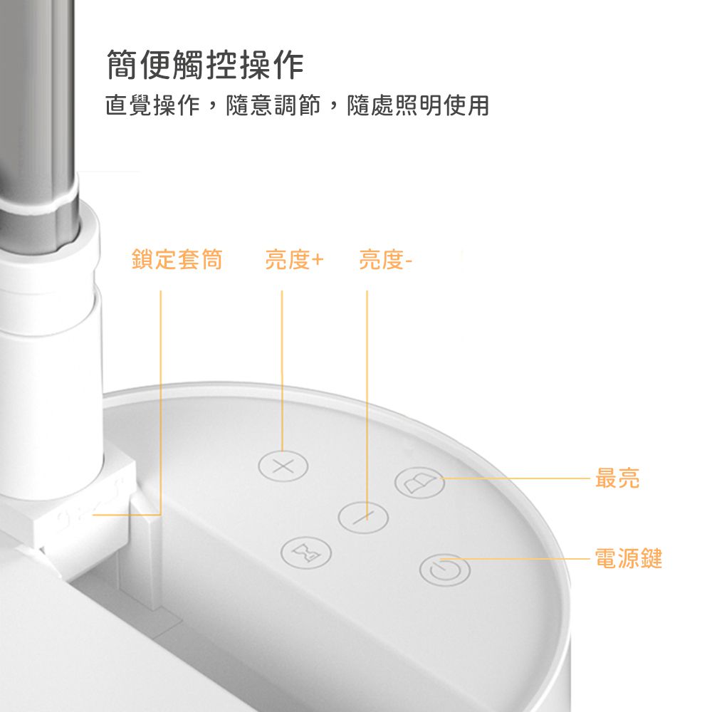 igrass - 多功能折疊收納燈-白