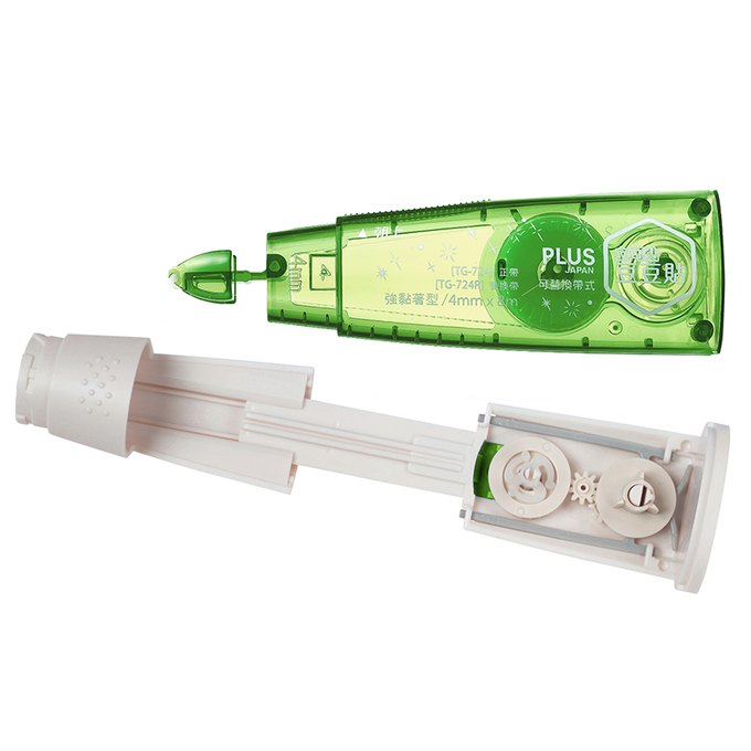 PLUS - TG-724豆豆彩貼正帶(綠)4mm*8M