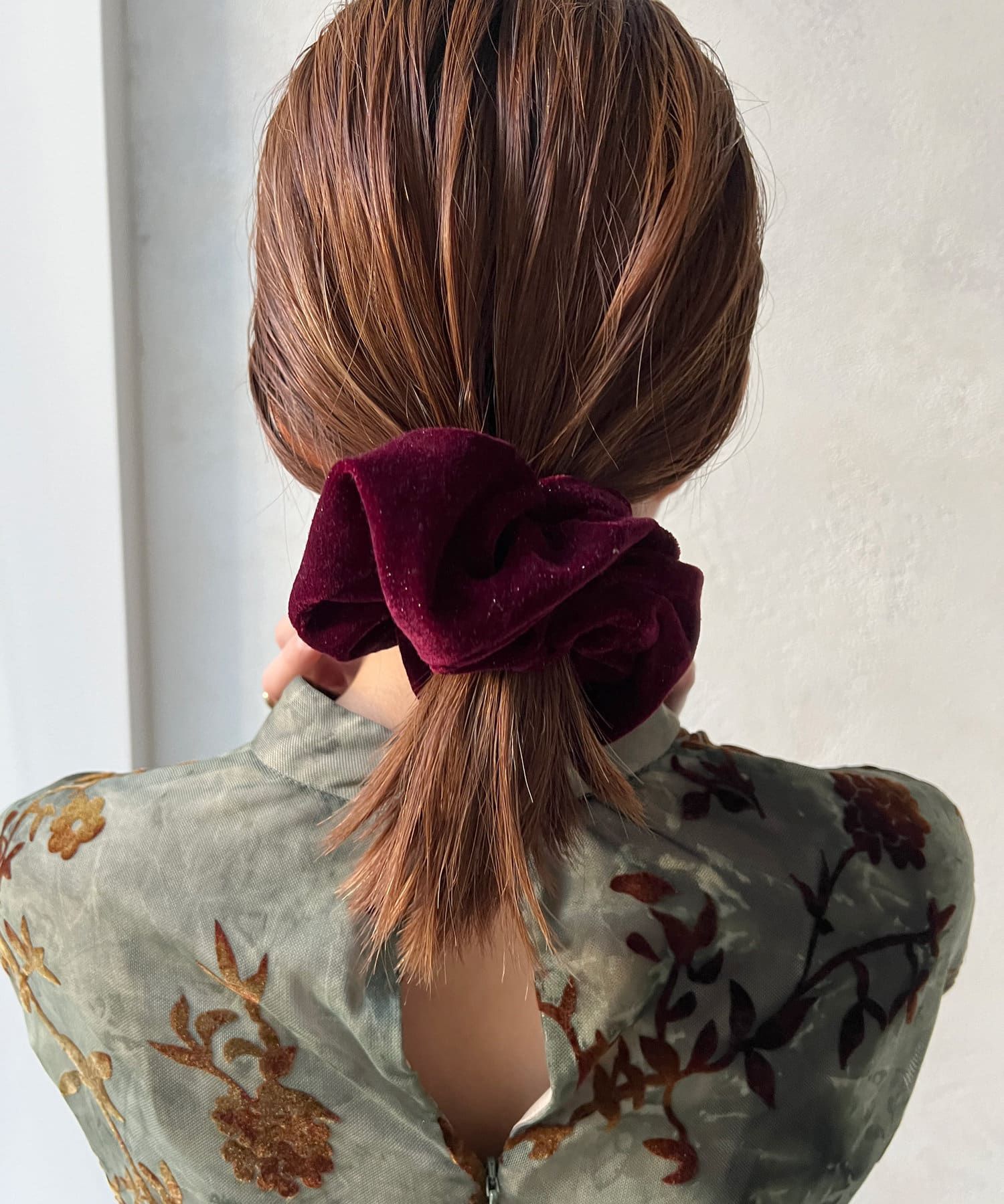 日本 Lattice - [推薦]低調閃亮份量感大腸圈-酒紅