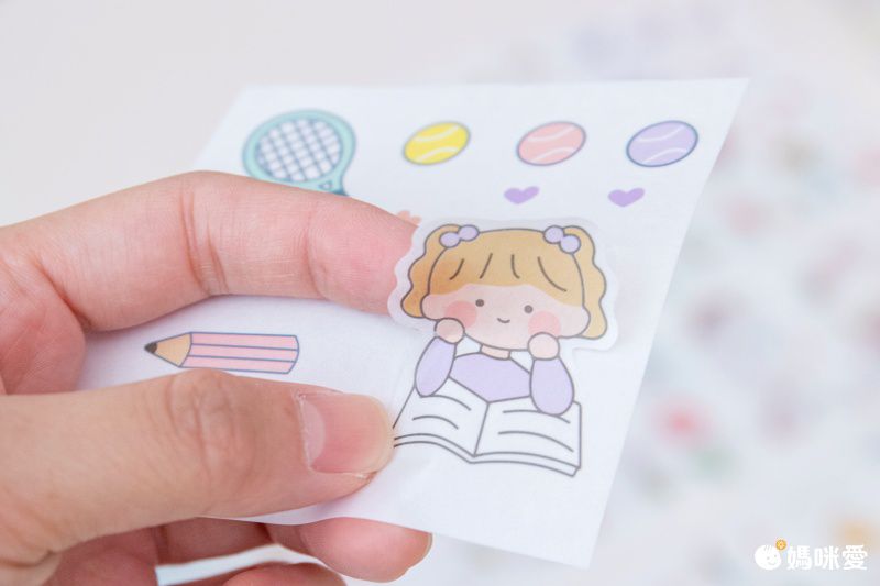 裝飾貼紙/手帳貼紙-可愛女孩-100張/盒裝