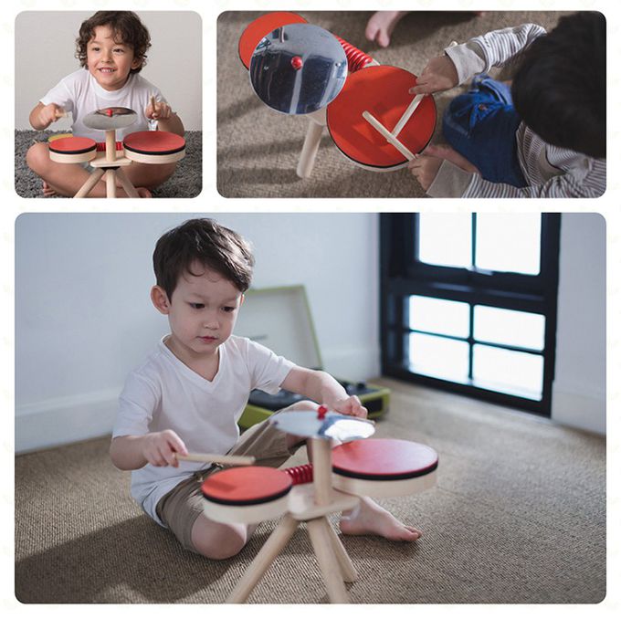 泰國 Plantoys - 木作兒童樂器-快樂小鼓手