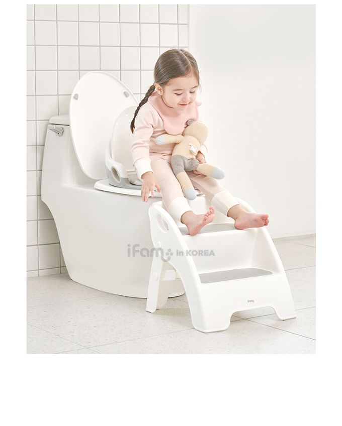 韓國 iFam - 多用途腳踏凳-商品尺吋：【38.4cm x 38cm x 38.6cm】