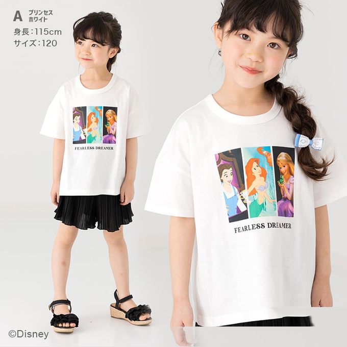 日本 Chil2 - 迪士尼聯名 純棉短袖上衣-冰雪艾莎-藍