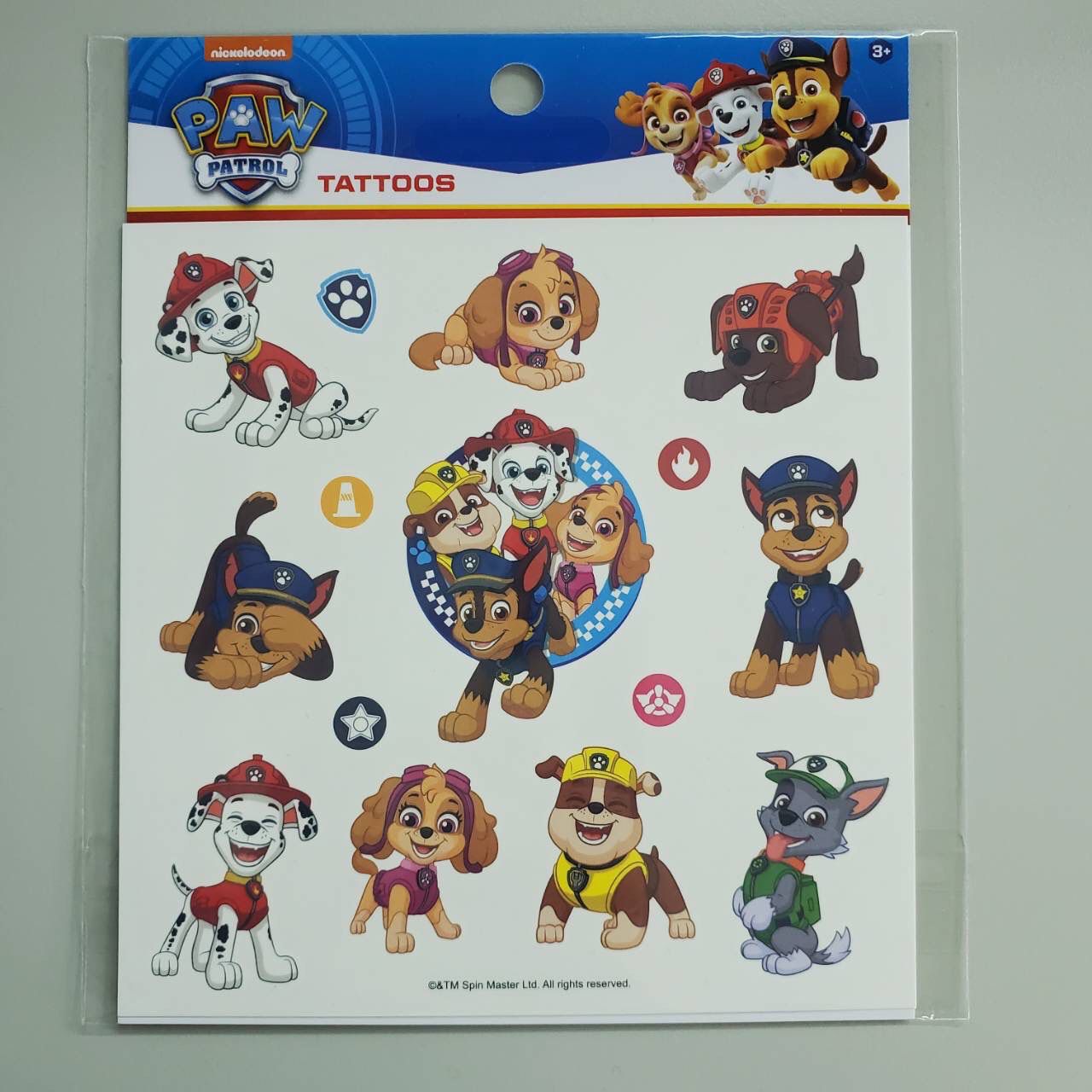 汪汪隊立大功 - 好朋友紋身貼紙 (A) (12*12 cm)