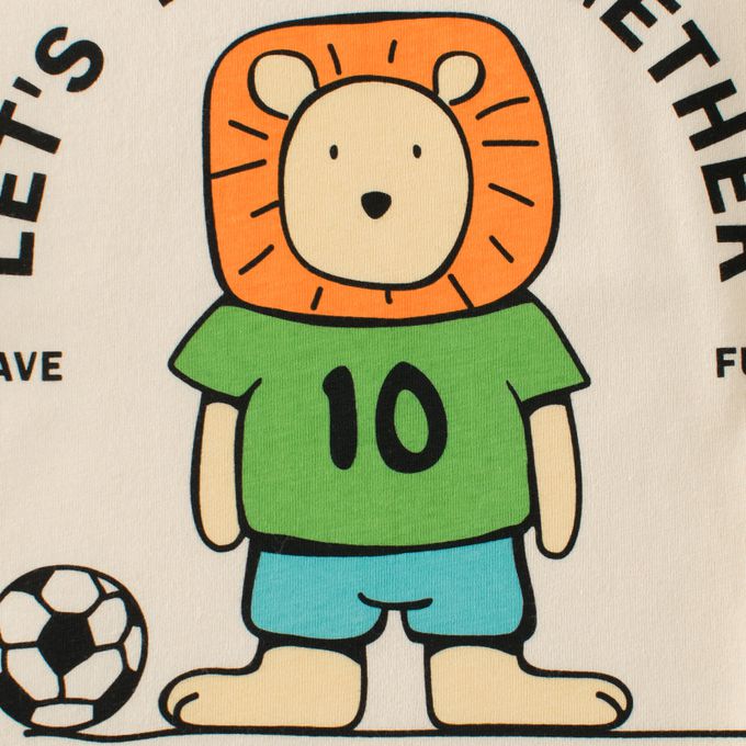 短袖棉T-10號選手-杏+黃