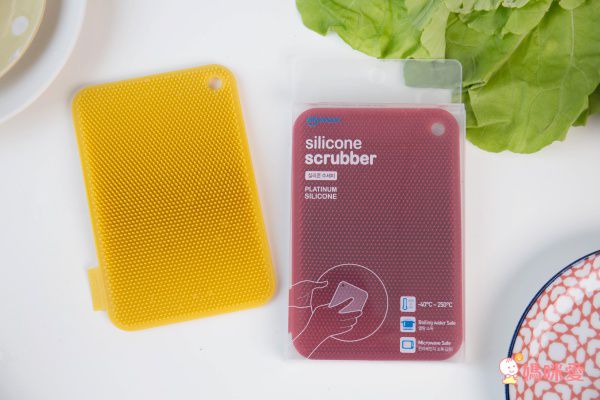韓國 sillymann - 100%鉑金矽膠蔬果餐具洗碗刷-黃色