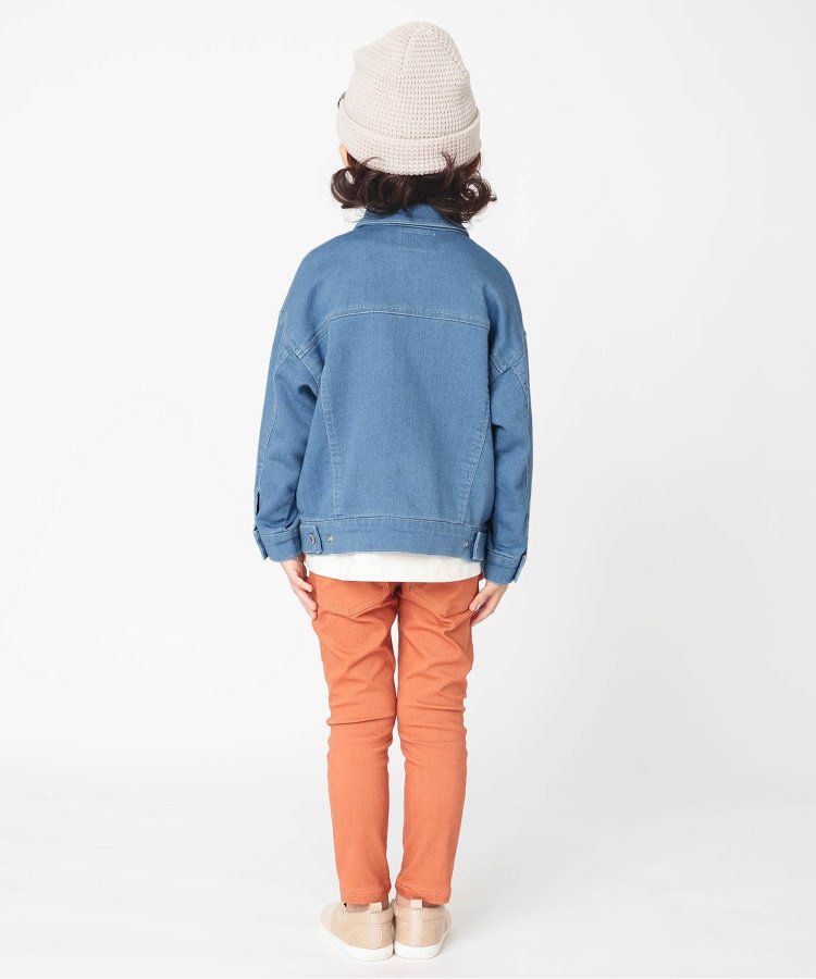 日本 BREEZE - すぽ軽系列 輕盈彈性牛仔外套-淺藍