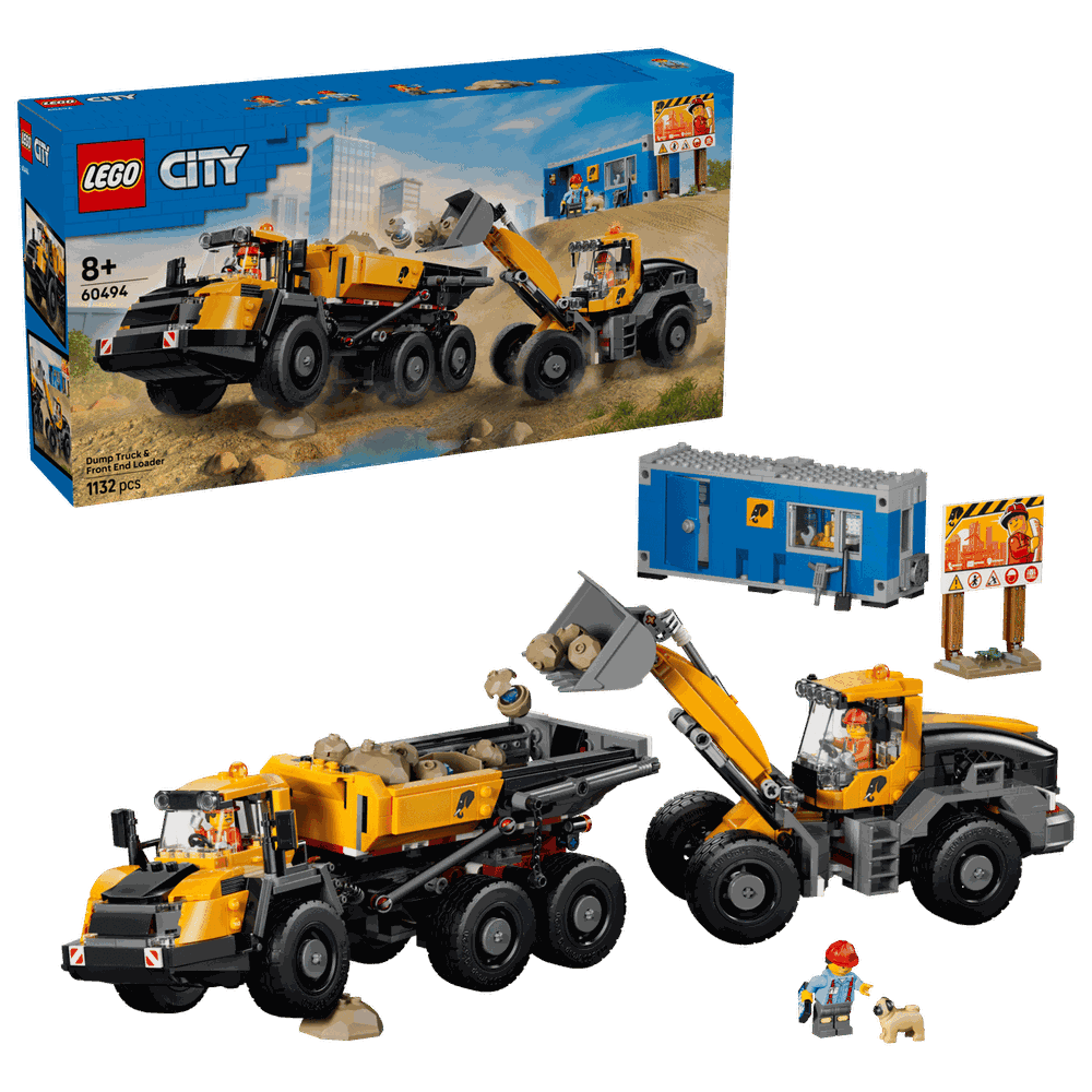 LEGO 60494 傾卸式卡車與前端裝載機 Dump Truck & Front End Loader
