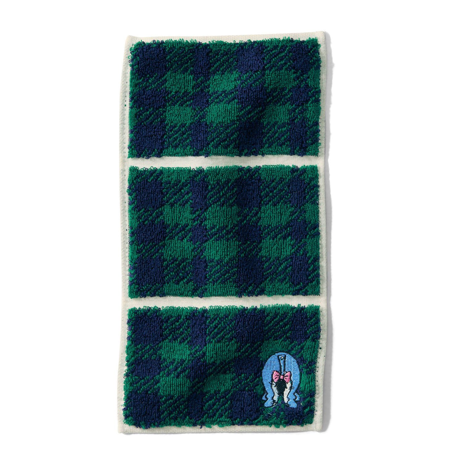 日本千趣會 - 日本製 迪士尼純棉今治方巾/手帕-三折便攜款-米妮點點 (12.5×25cm)