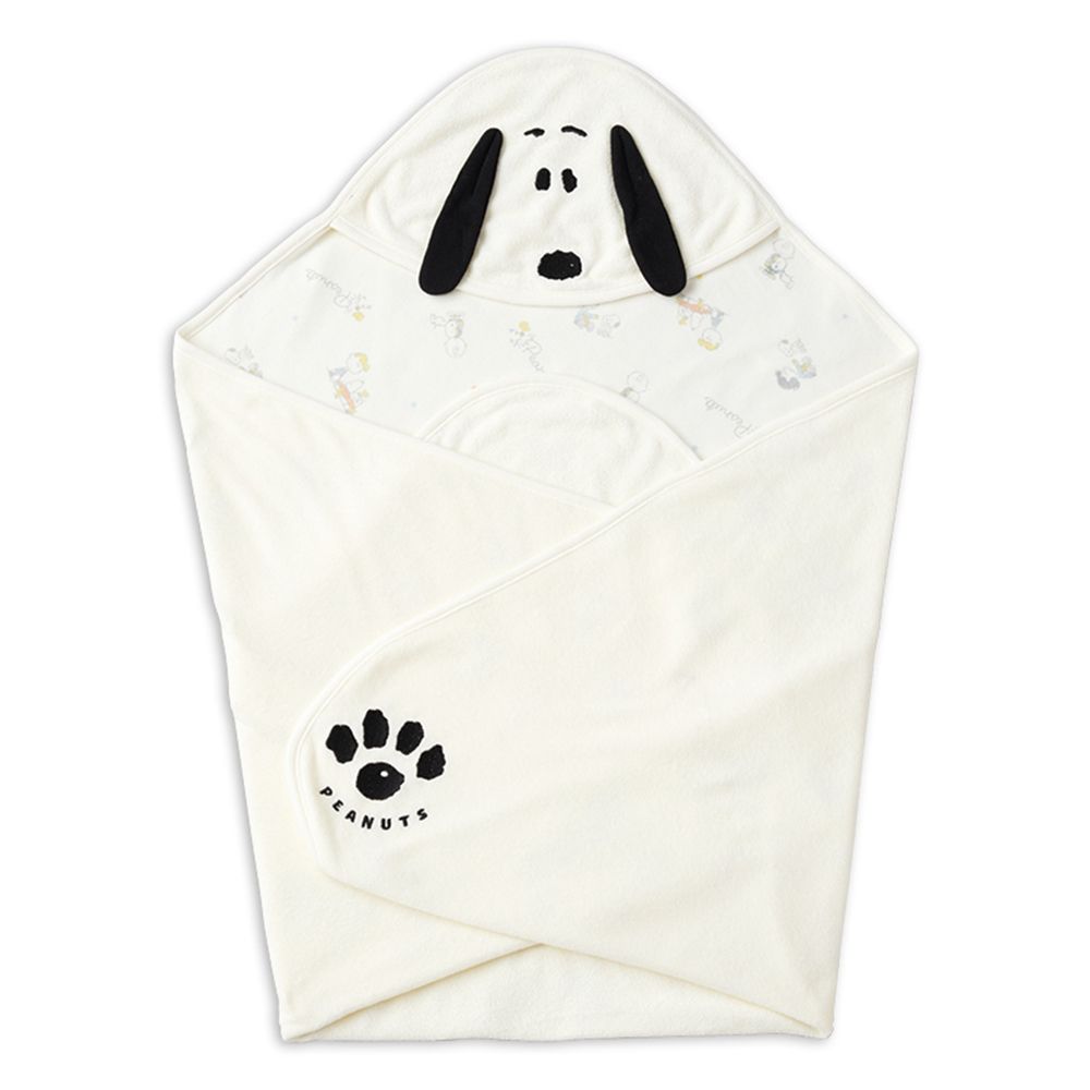 包巾-史努比-米白色 (83×83cm)