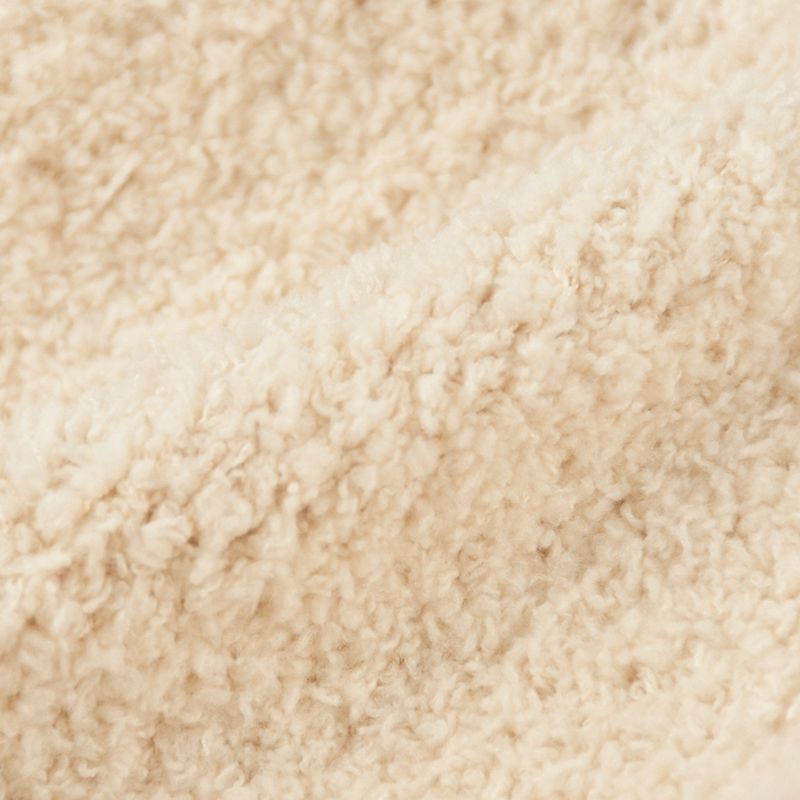 akachan honpo - 毛茸茸尖尖針織帽-象牙白色