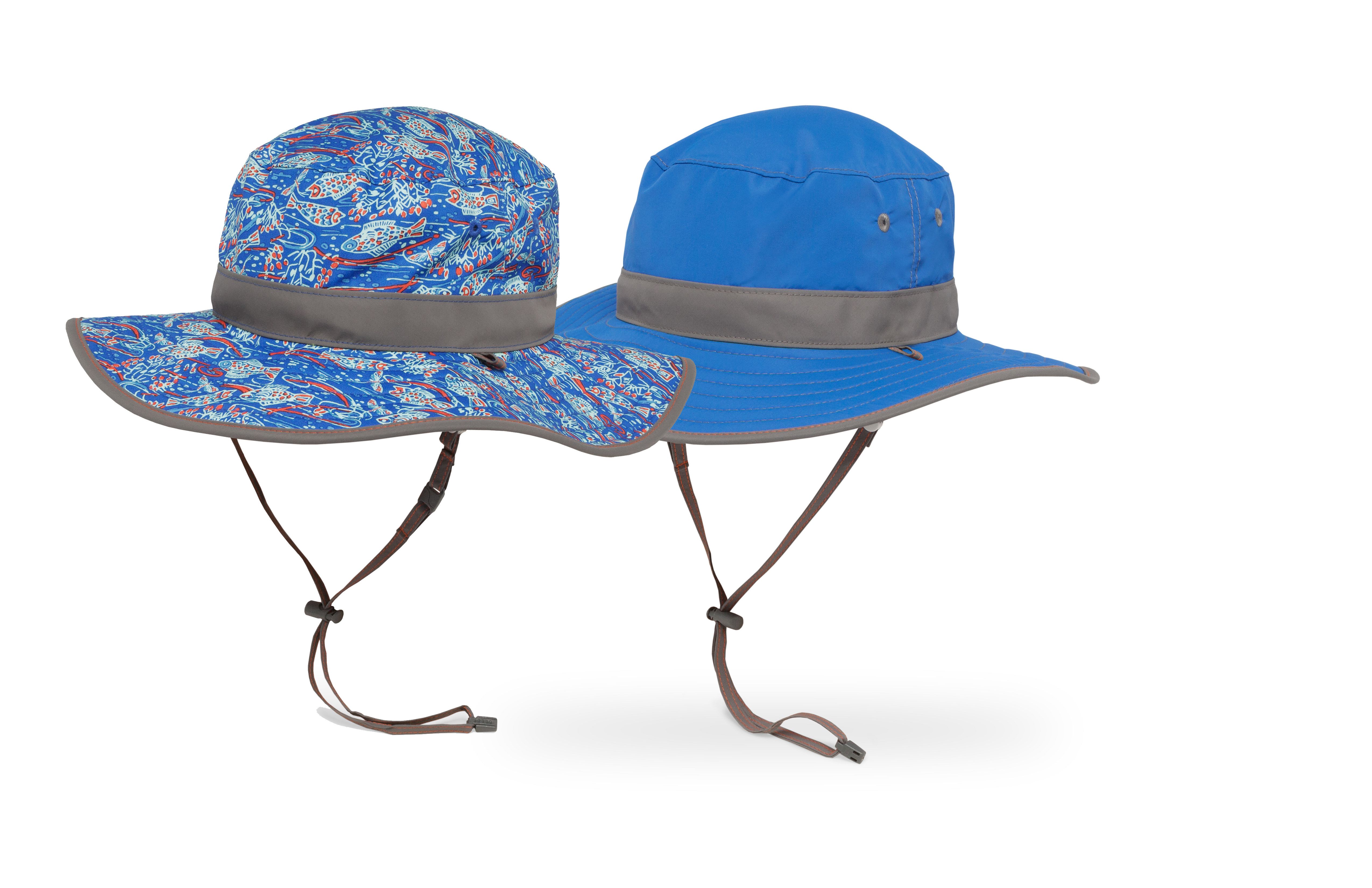 Sunday Afternoons - 兒童防曬帽-兒童抗UV雙面圓盤帽Kids Clear Creek Boonie-河川藍