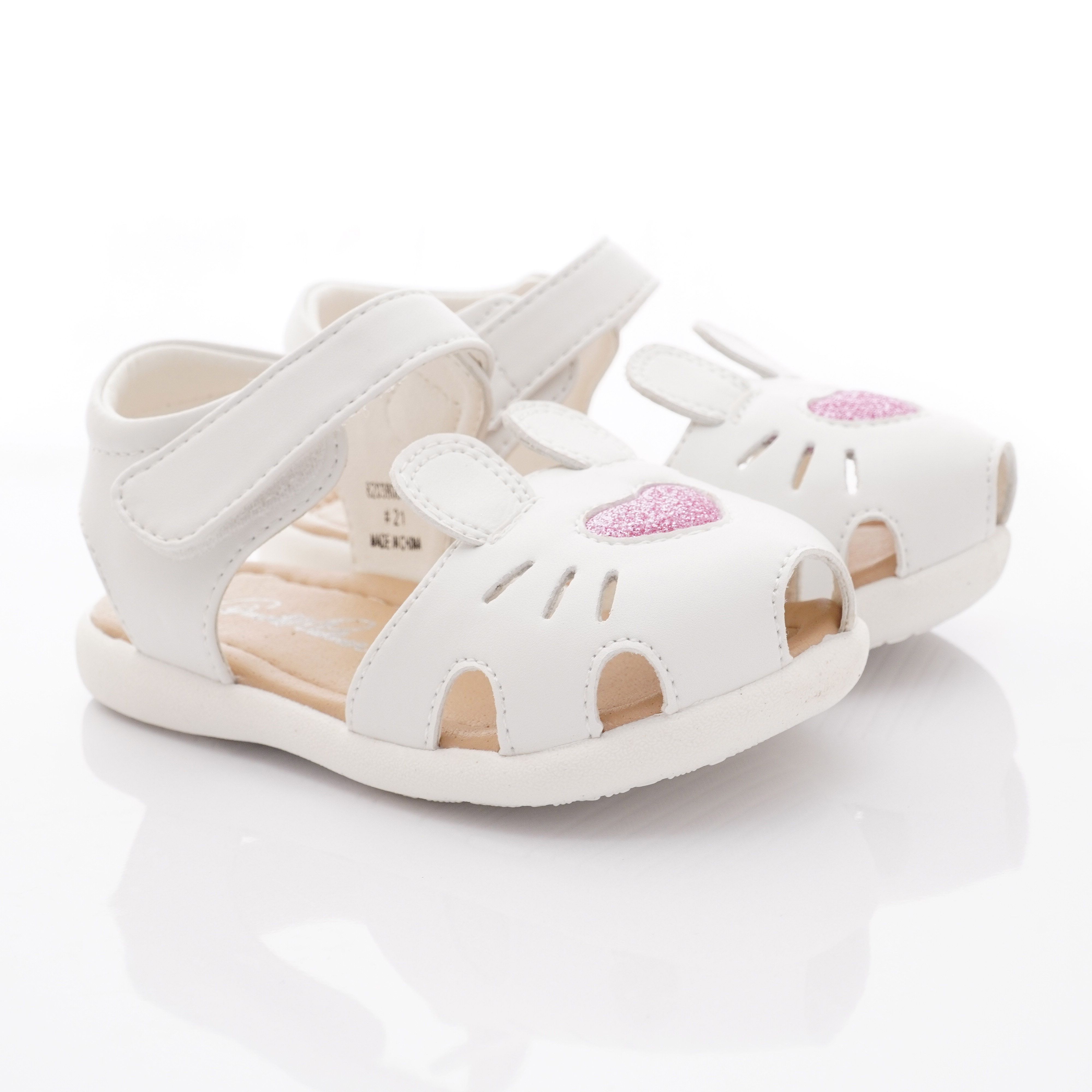 Arnold Palmer 雨傘牌 - 愛心造型涼鞋款(寶寶段)-白