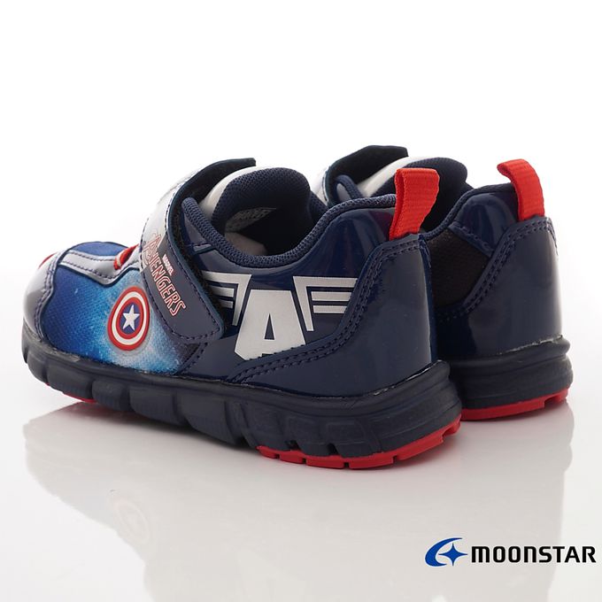 Moonstar日本月星 - 漫威聯名運動鞋-美國隊長(中小童段)-運動鞋-深藍