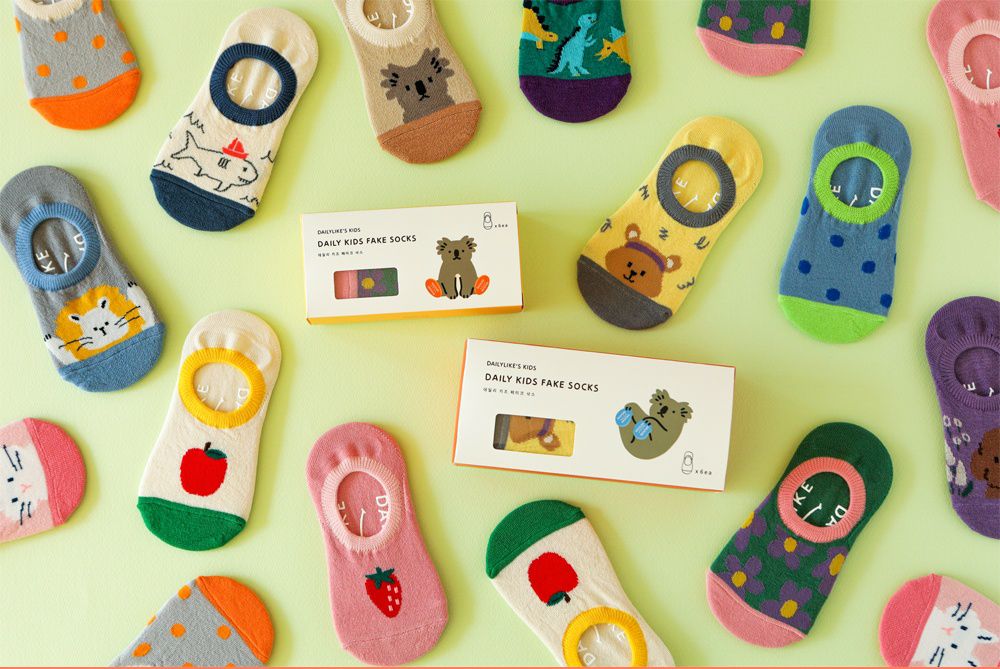 韓國 Daily Like - 兒童襪子/船型襪6入組-2