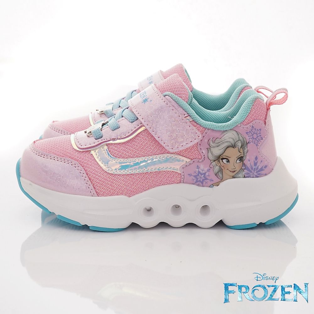 台灣製冰雪奇緣電燈運動款(中小童段)-運動鞋-粉