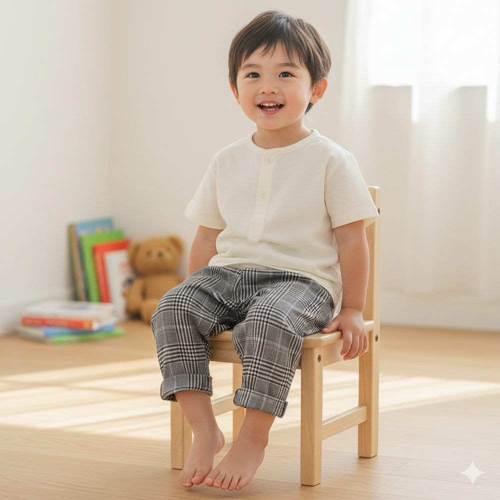 7分褲 葛倫格紋-灰色