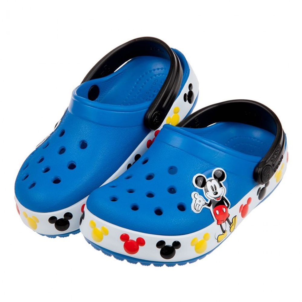 Crocs - 卡駱馳味學院迪士尼米奇藍色兒童布希鞋