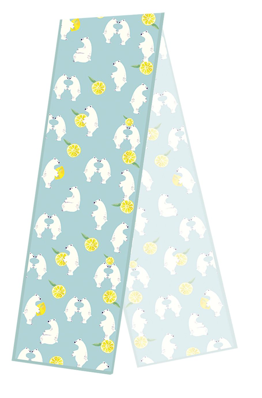 日本弘雅堂 - 抗UV水涼感巾(清新香味)-北極熊檸檬-薄荷 (S(15x100cm))