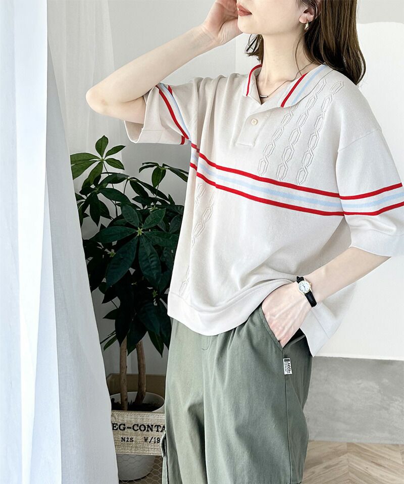 日本 Classical Elf - 翻領復古透氣短袖上衣-孔雀藍