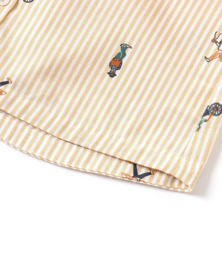 日本 BREEZE - [推薦]氣質系正式領長袖襯衫-素面-米白