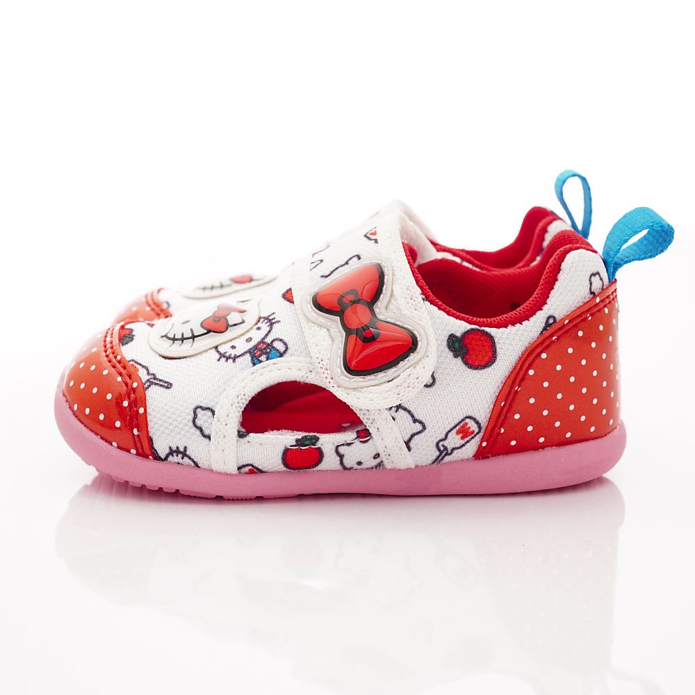 Moonstar日本月星 - 機能童鞋-KITTY聯名涼鞋(寶寶段)-紅