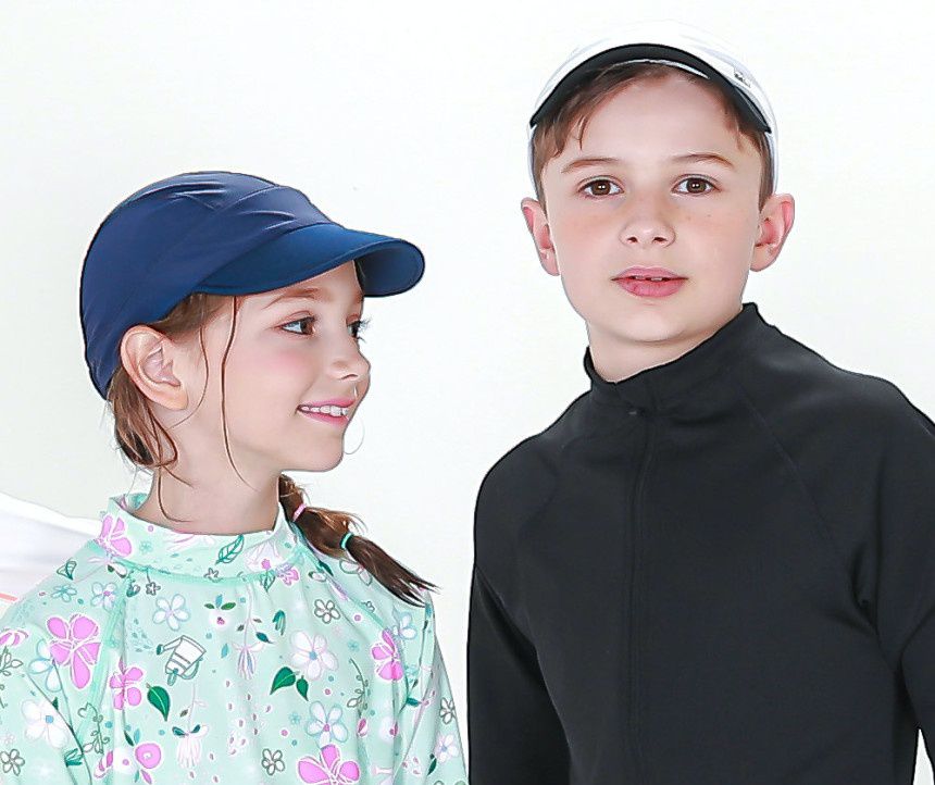 韓國 Beach Boom - UPF50+ 超彈性時尚泳帽/戲水帽-黑