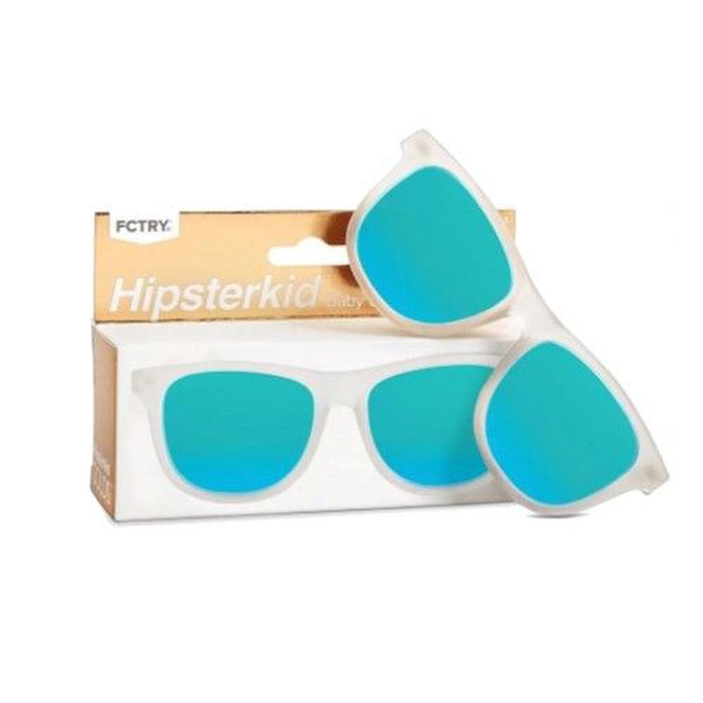 美國 Hipsterkid - 抗UV奢華嬰童偏光太陽眼鏡(附固定繩/收納袋)-冰霜