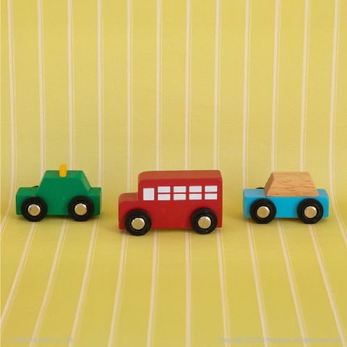 木質交通車-汽車